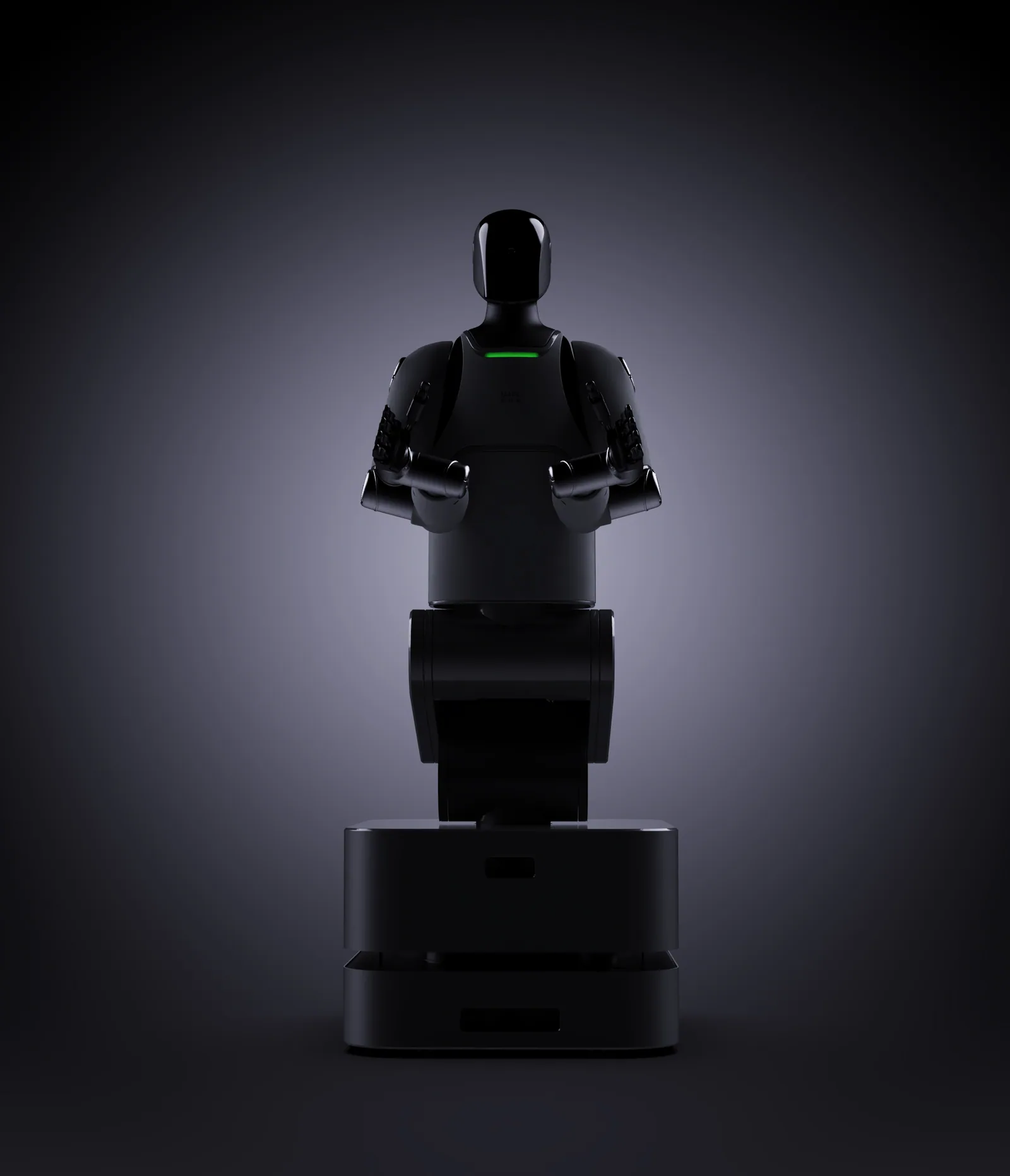 MARK One standing on its base with its hands together